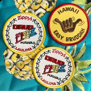 Vintage Hawaii Patches Set of 3